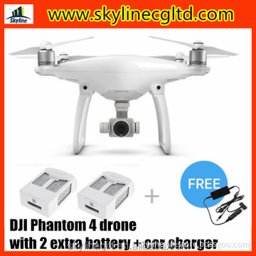 DJI Phantom 4 drone with 2 extra battery+free car charger